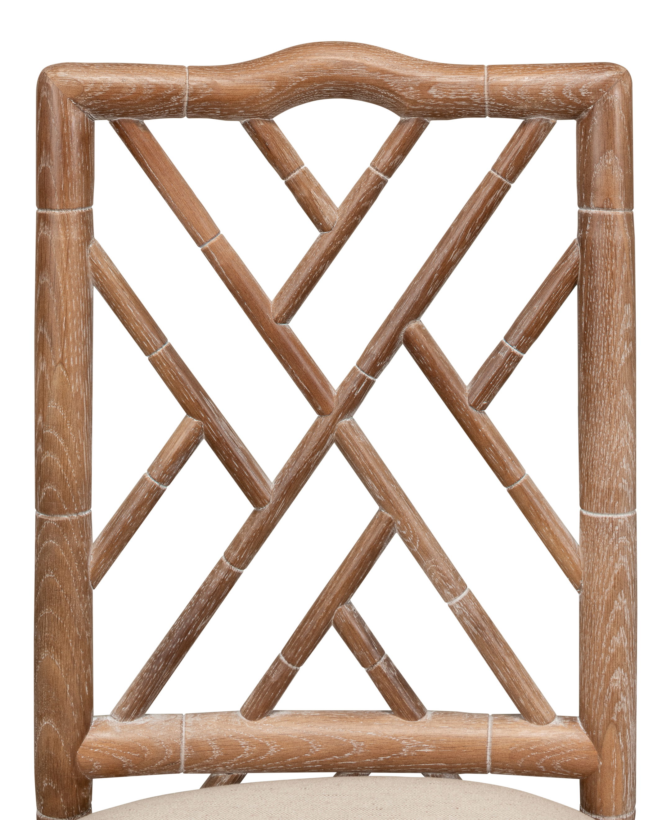 Brighton Bamboo Side Chair, Dining Chair by Sarreid, 17" length x 22" width x 39" height View 4