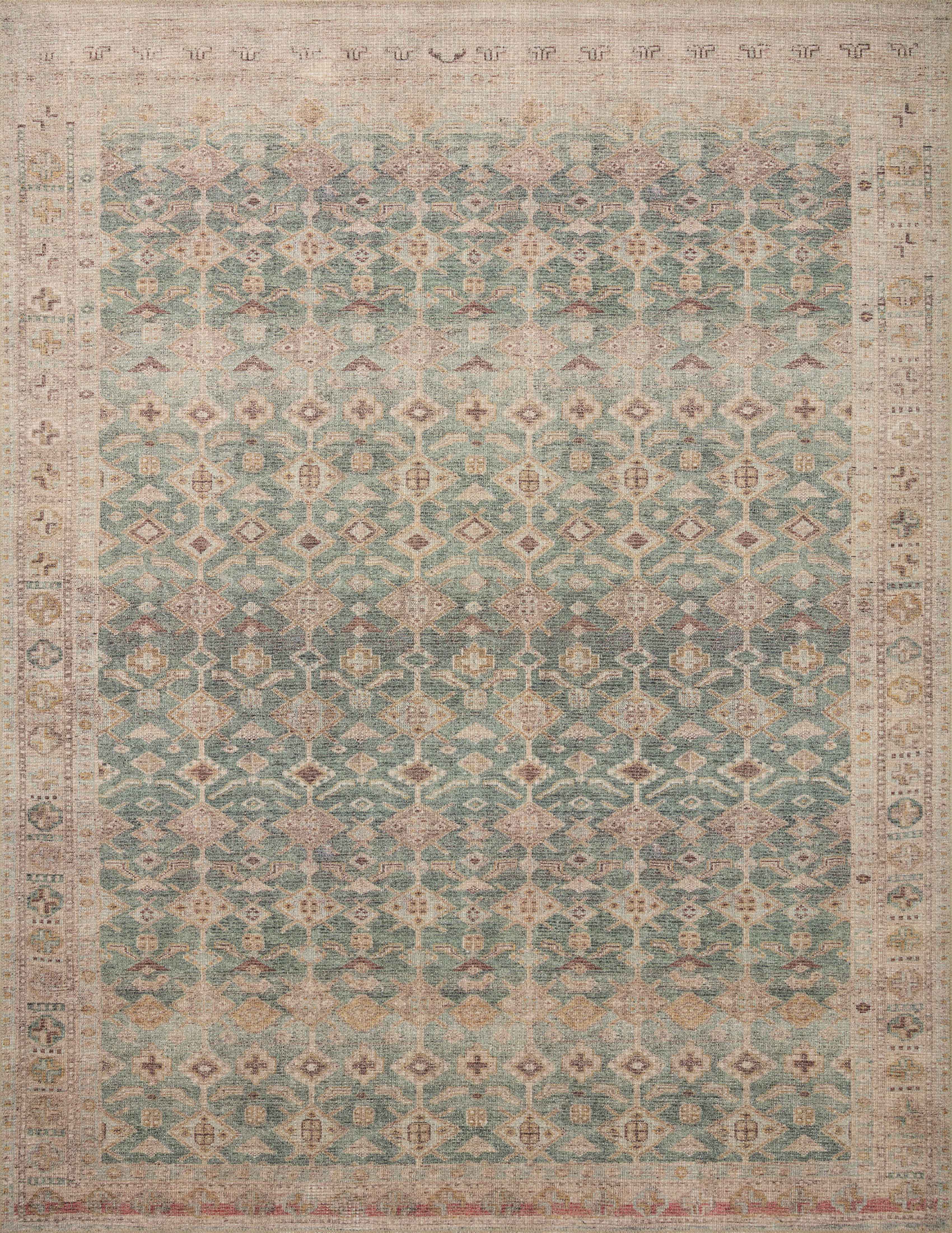 Angela Rose x Loloi Aubrey Rug, 1'6" length x 1'6" width View 1