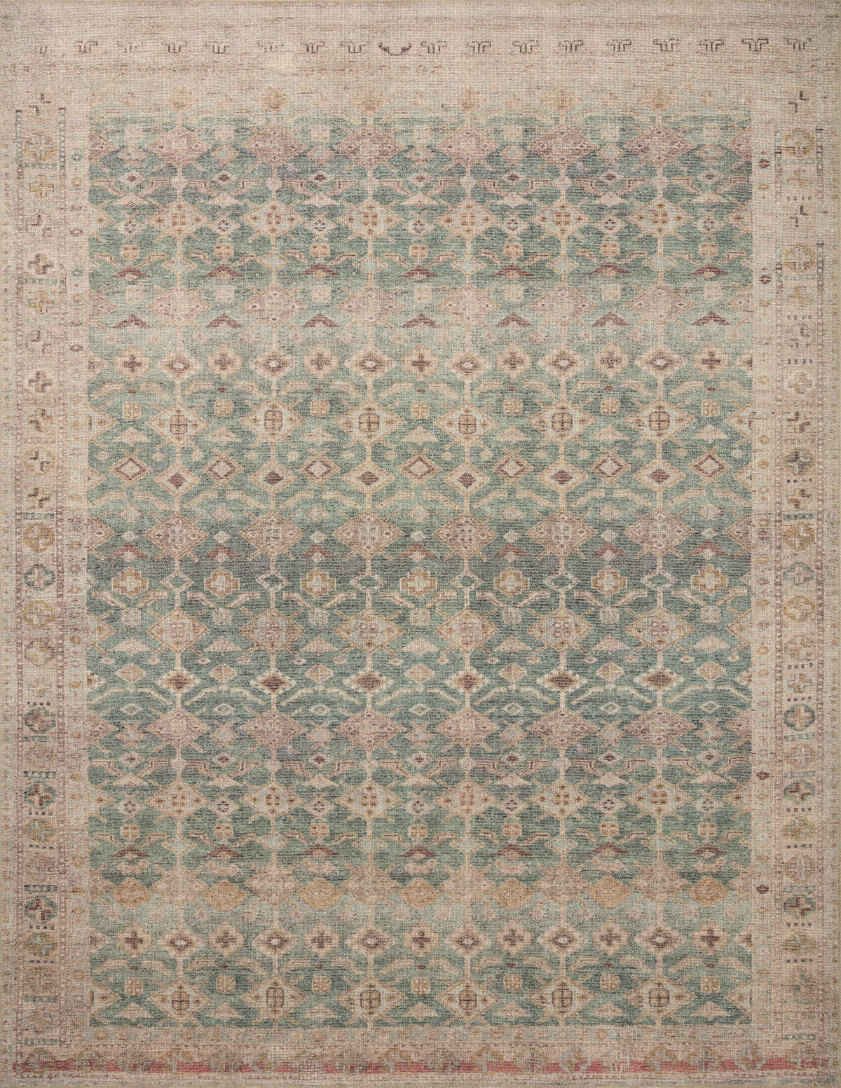 Angela Rose x Loloi Aubrey Rug, 7'6" length x 9'6" width View 1