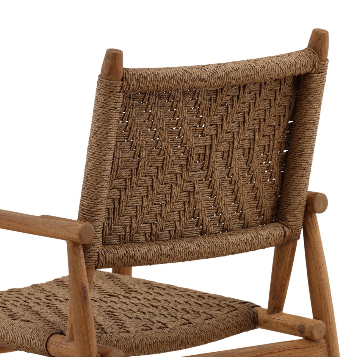 Araya Outdoor Dining Chair Set of 2 Light Brown, by Dovetail, 21.5" width x 36.29" height x 26.61" depth View 5