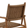 Araya Outdoor Dining Chair Set of 2 Light Brown, by Dovetail, 21.5" width x 36.29" height x 26.61" depth thumbnail 5