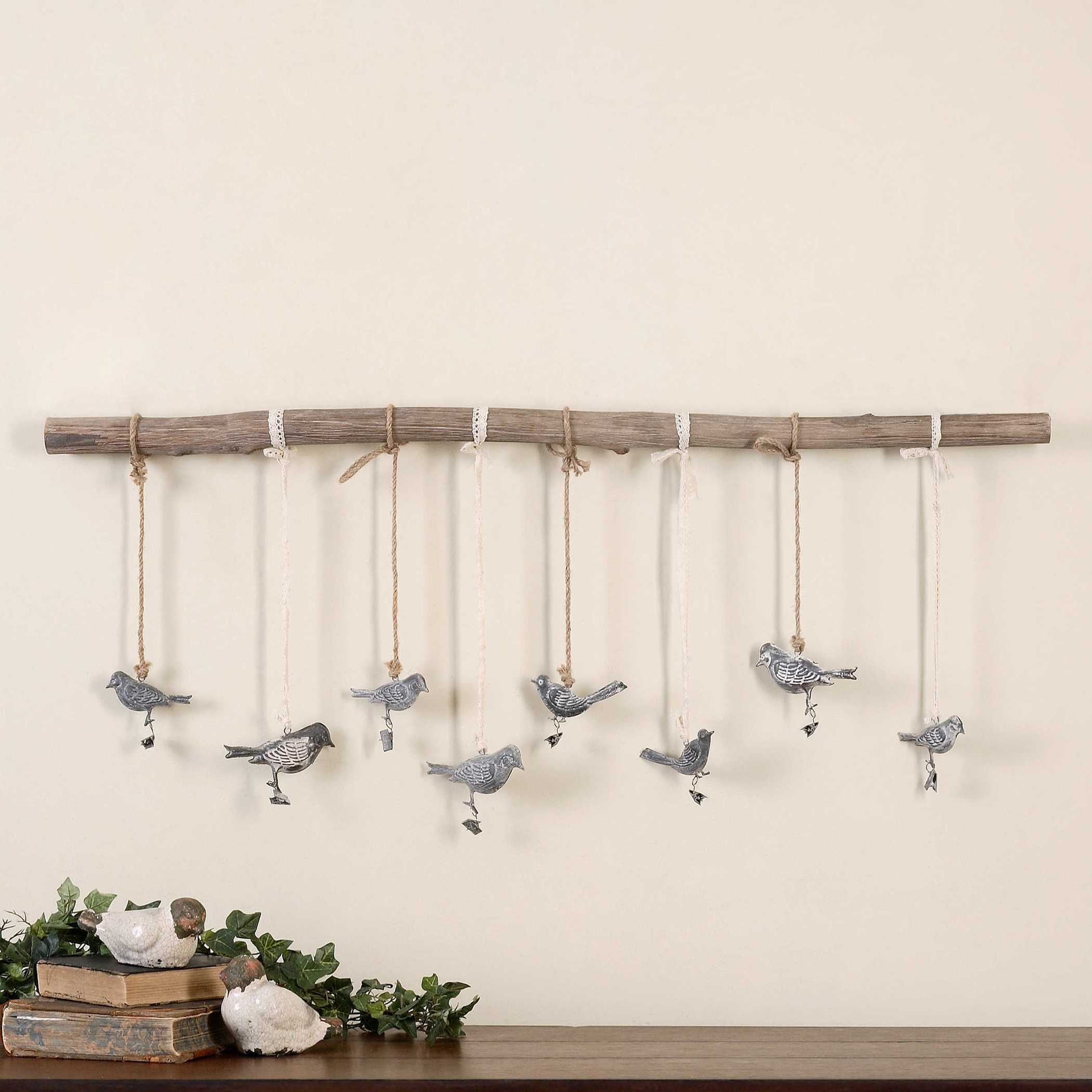 Birds On A Branch Wall Art, Sculptural Wall Art by Uttermost, 44.5" width x 18" height x 1.25" depth View 2