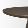 Jovani 48' Round Pedestal Dining Table | Modern | Dark Brown Wood | Seats 4, by Mercana, 48" length x 48" width x 30" height thumbnail 9