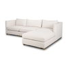 Halston 4 Piece (with 1 x Ottoman) Oatmeal Chaise Sofa Set thumbnail 0