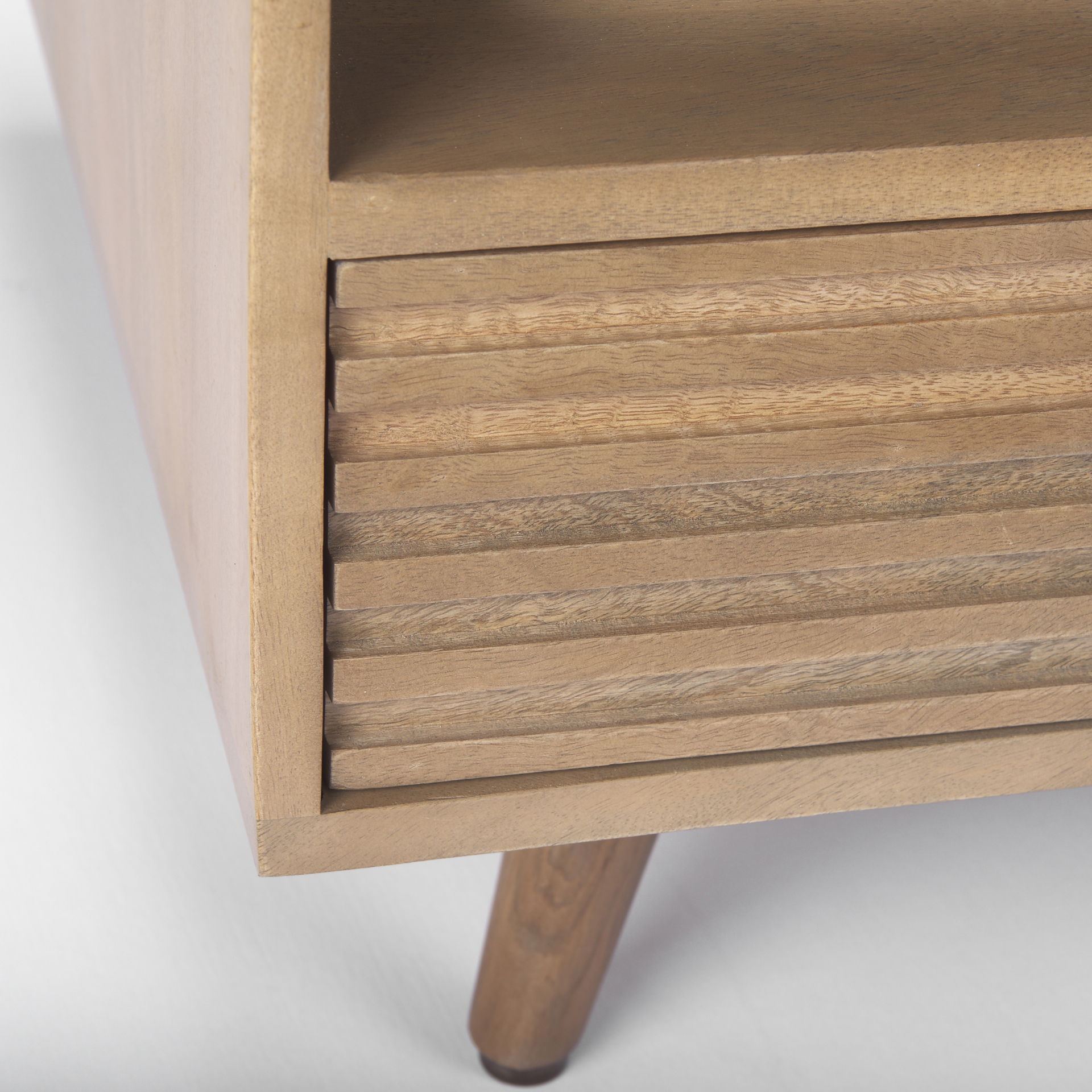 Sable   Light Brown Wood Coffee Table, by Mercana, 38" length x 27" width x 18" height View 8