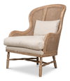 Randolph Wing Chair, by Sarreid, 2'7" length x 2'4" width x 3'2" height thumbnail 8