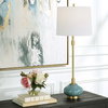Kaimana Aged Blue Buffet Lamp, by Uttermost, 1'1" width x 2'10" height x 1'1" depth thumbnail 2