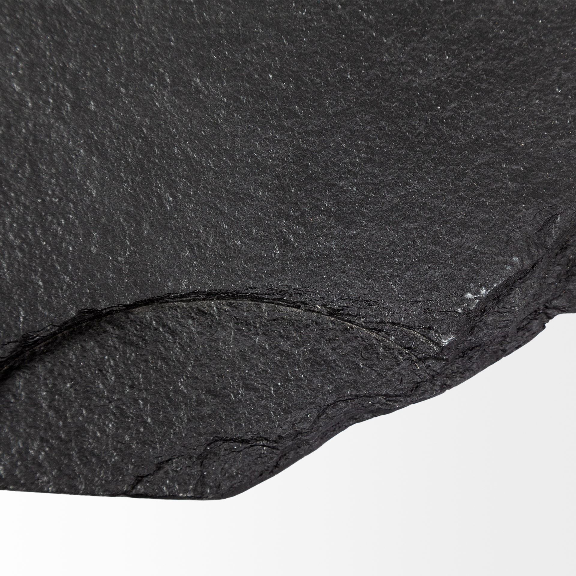 Pinera 37'x33' Black Slate With Iron Base Coffee Table, by Mercana, 37" length x 33" width x 18" height View 4