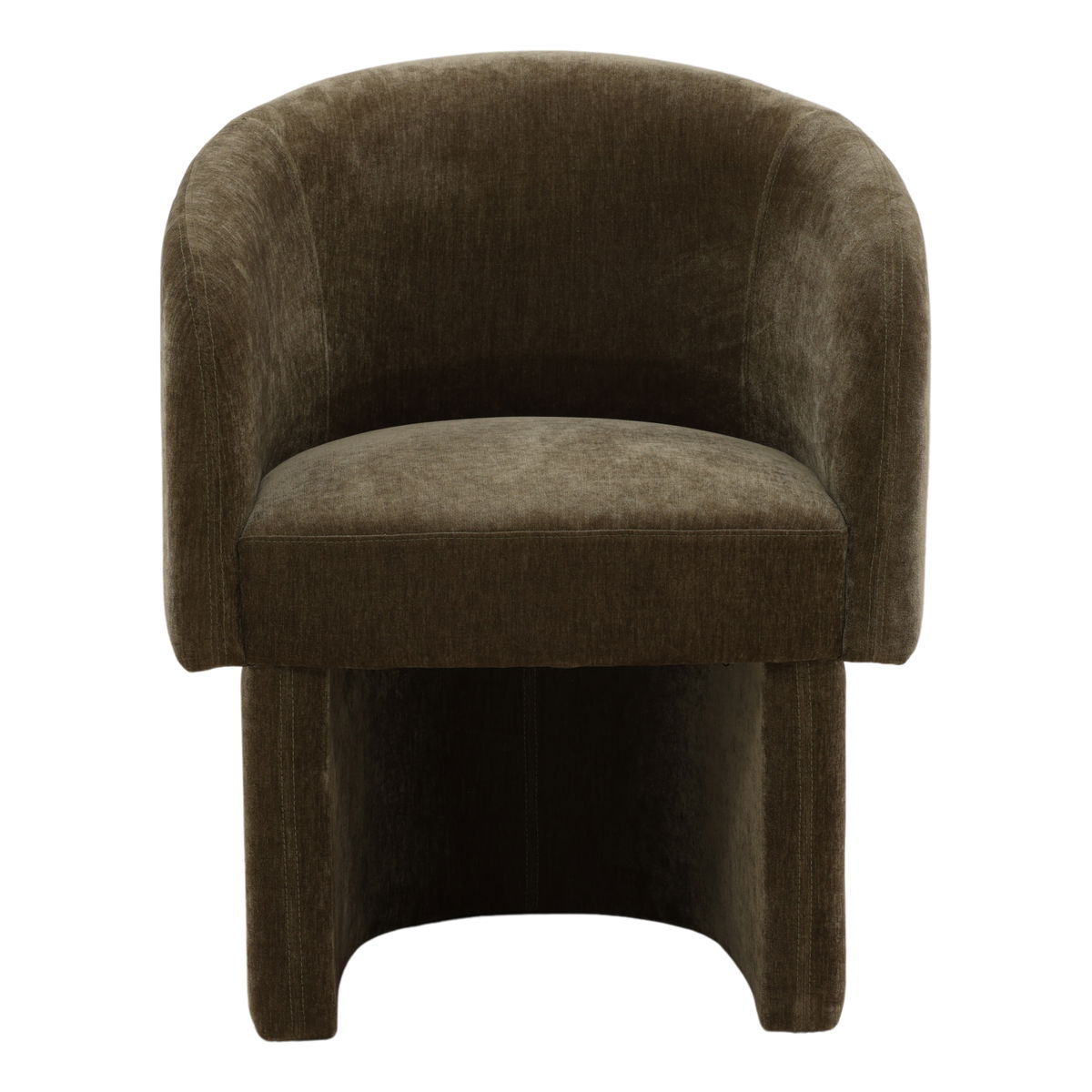 Ynes Dining Chair Olive, by Dovetail, 25.4" width x 30" height x 24.6" depth View 2
