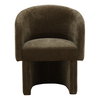 Ynes Dining Chair Olive, by Dovetail, 25.4" width x 30" height x 24.6" depth thumbnail 2