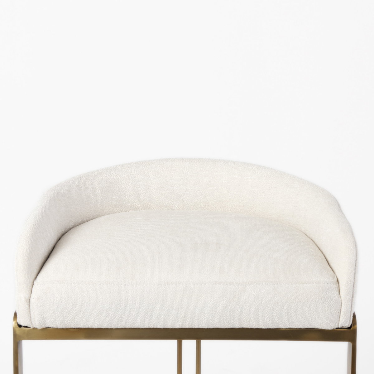Hollyfield Low Back 28.7in Seat Bar Stool | II Cream Fabric with Counter, Counter & Bar Stool by Mercana, 20.5" length x 19.7" width x 28.7" height View 11