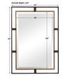 Carrizo Gold & Bronze Rectangle Mirror thumbnail 2