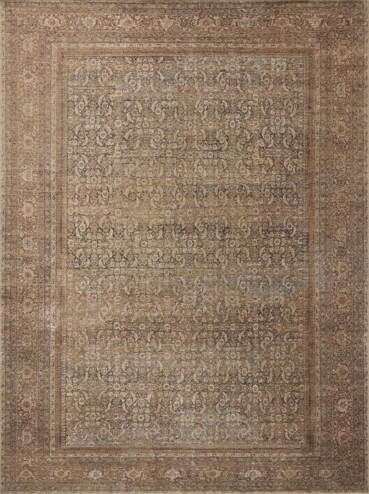Amber Lewis x Loloi Cambria Rug, 1'6" length x 1'6" width View 1