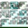 Bahati Wood Wall Décor In Blue, S/9 thumbnail 3