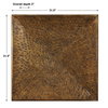 Blaise Antiqued Bronze Wall Art, by Uttermost, 31.5" width x 31.5" height x 3" depth thumbnail 3