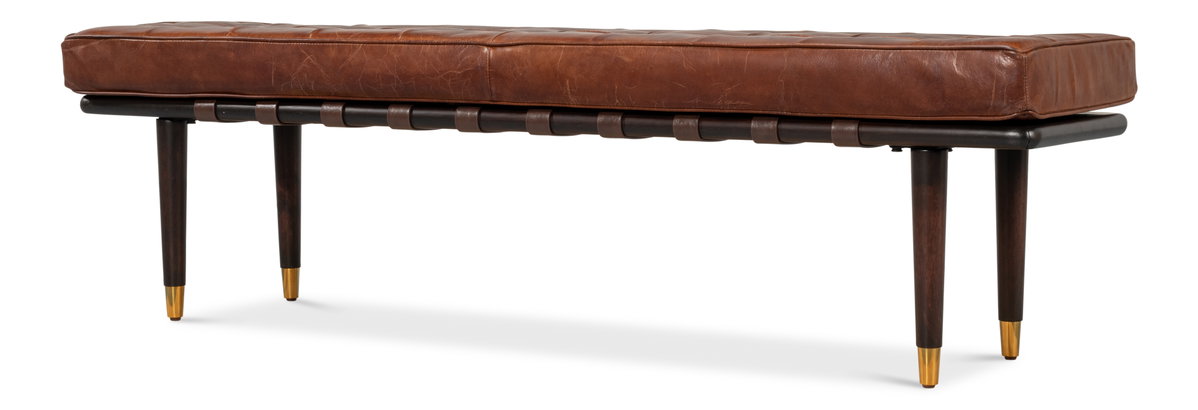 Prince Albert Bench, by Sarreid, 1'4" length x 5'4" width x 1'6" height View 5