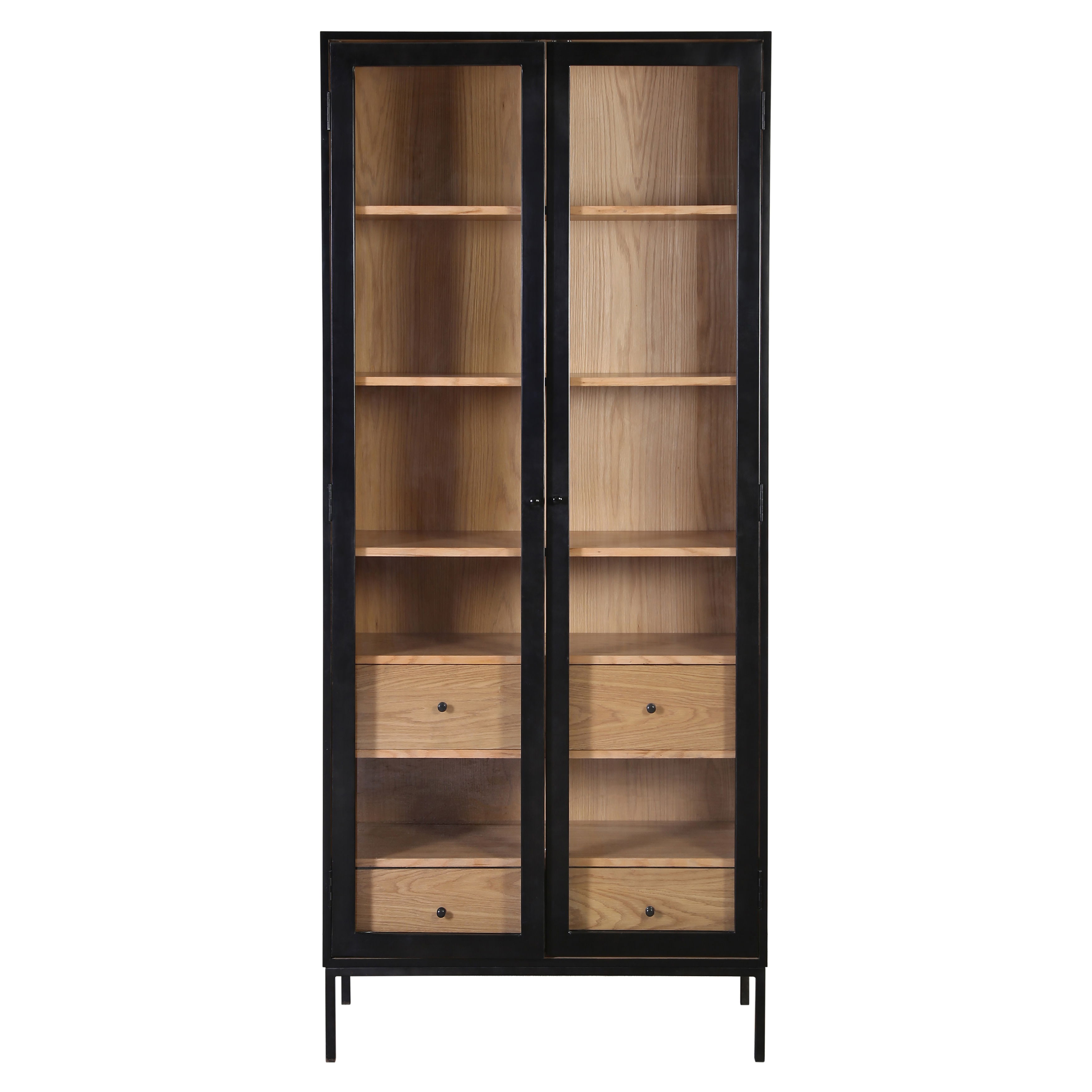 Eddington Cabinet, Cabinets & Sideboard by Dovetail, 36" width x 83.5" height x 16" depth View 2
