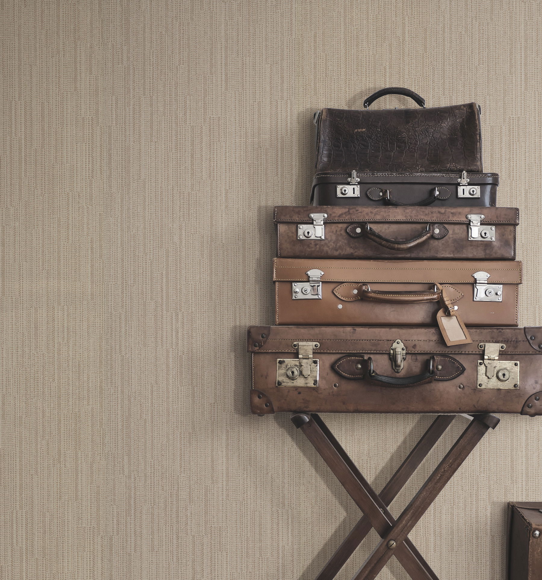 Weekender Weave Copper Wallpaper large image 