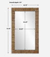 Ayanna Gray Washed Wood Mirror, by Uttermost, 43.75" width x 73.75" height x 1.75" depth thumbnail 3