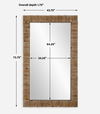 Ayanna Gray Washed Wood Mirror, by Uttermost, 43.75" width x 73.75" height x 1.75" depth thumbnail 3