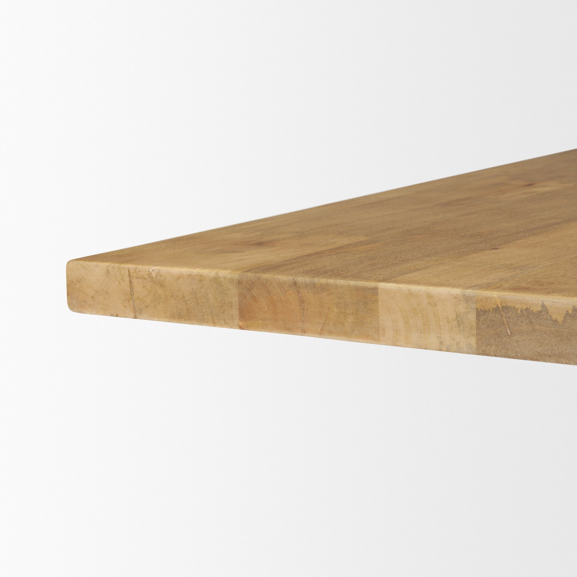 Viktor 55'L Light Brown Solid Wood Coffee Table, by Mercana, 55" length x 30" width x 17" height View 9