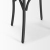 Etienne Cross Back Dining Side Chair | Light Brown Wood with Iron, Dining Chair by Mercana, 20.5" length x 19.5" width x 35.5" height thumbnail 12