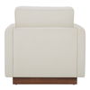 Vernon Accent Chair White, by Moe's Home, 33.5" width x 30.7" height x 35.4" depth thumbnail 4