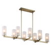 Mistie 8 Light Linear Chandelier, by Uttermost, 45" width x 9" height x 14.5" depth thumbnail 5