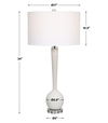 Kently White Marble Table Lamp thumbnail 2