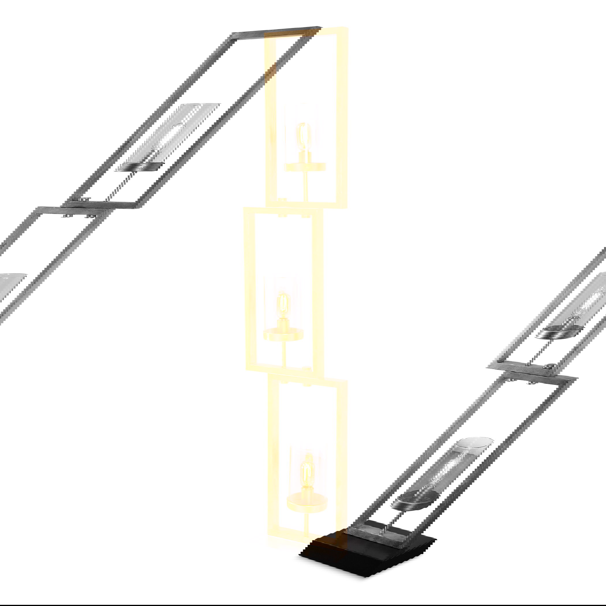 Cielo Staggered Rectangles Floor Lamp large image 