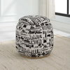 Dialogue Poof Ottoman, by Uttermost, 18" width x 18" height x 18" depth thumbnail 4