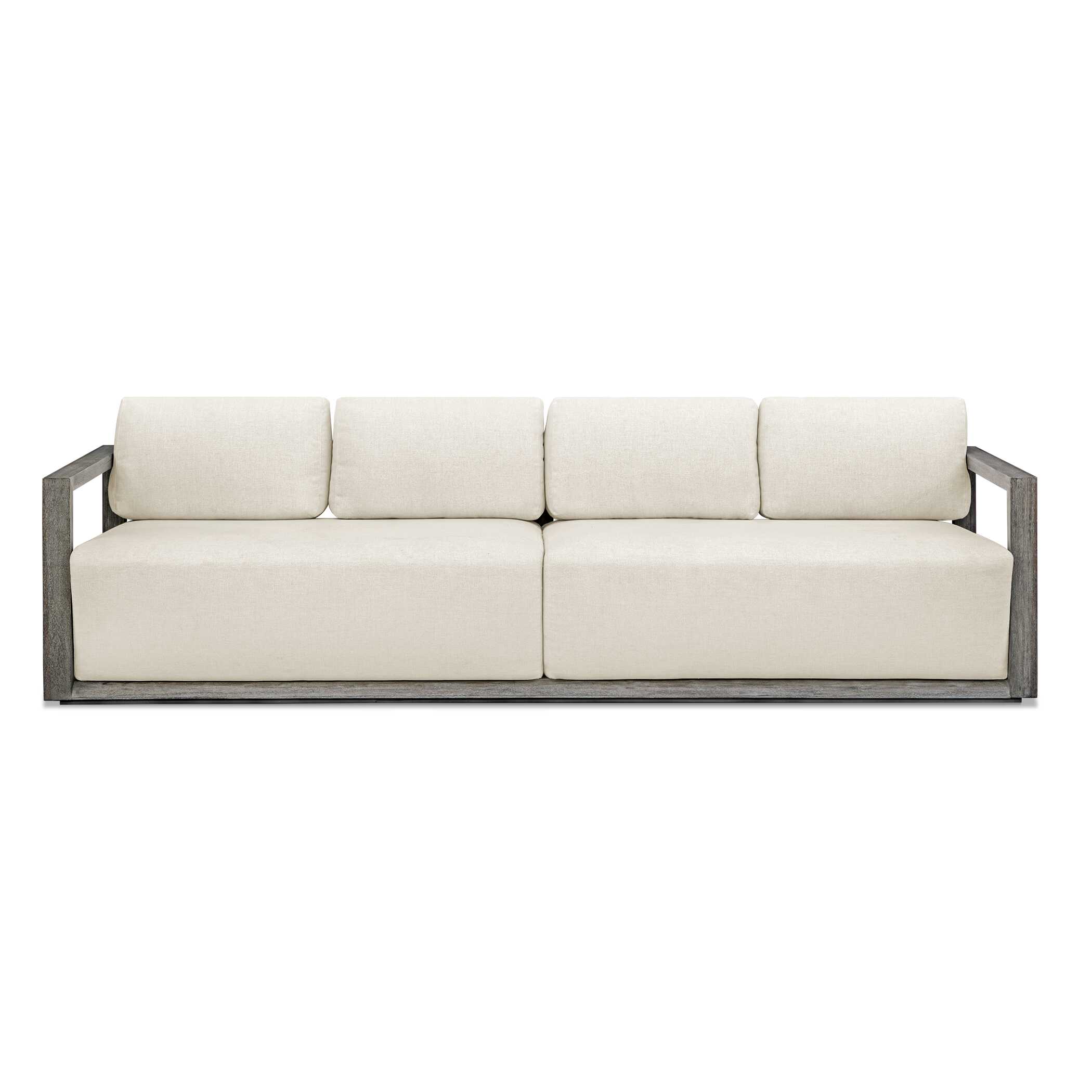 Remsen Outdoor Gray Sofa, Furniture by Uttermost, 107" width x 32" height x 35.25" depth View 1