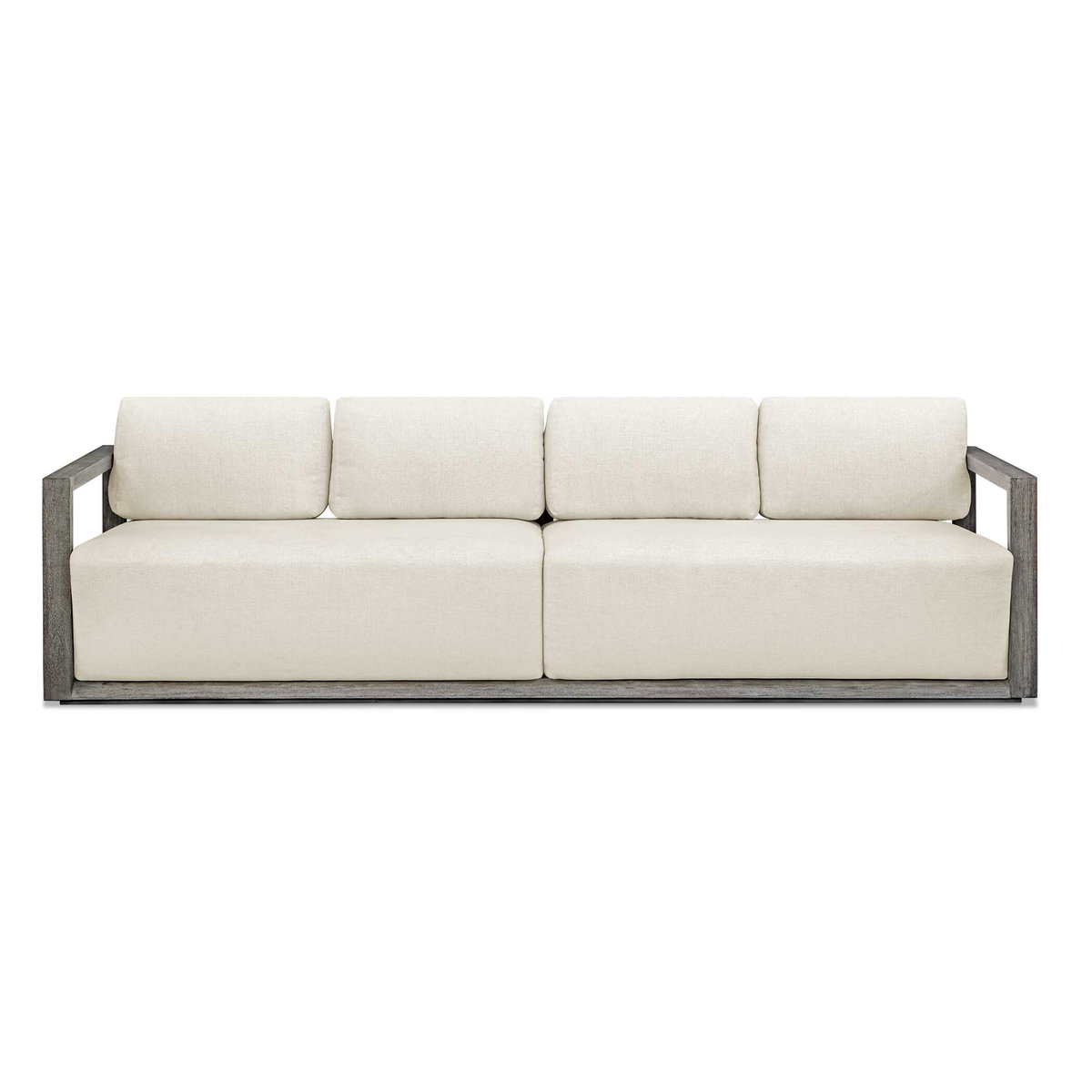 Remsen Outdoor Gray Sofa, Outdoor Sofa by Uttermost, 8'11" width x 2'8" height x 2'11.25" depth View 1