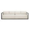 Remsen Outdoor Gray Sofa, Outdoor Sofa by Uttermost, 8'11" width x 2'8" height x 2'11.25" depth thumbnail 1