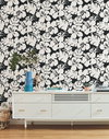 Hibiscus Arboretum Black Wallpaper, by York Wall, 33' length x 1'8.5" width x 0.02" depth thumbnail 2