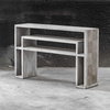Genara Bone White Carved Console Table, by Uttermost, 48" width x 30" height x 12" depth thumbnail 4