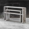 Genara Bone White Carved Console Table thumbnail 3