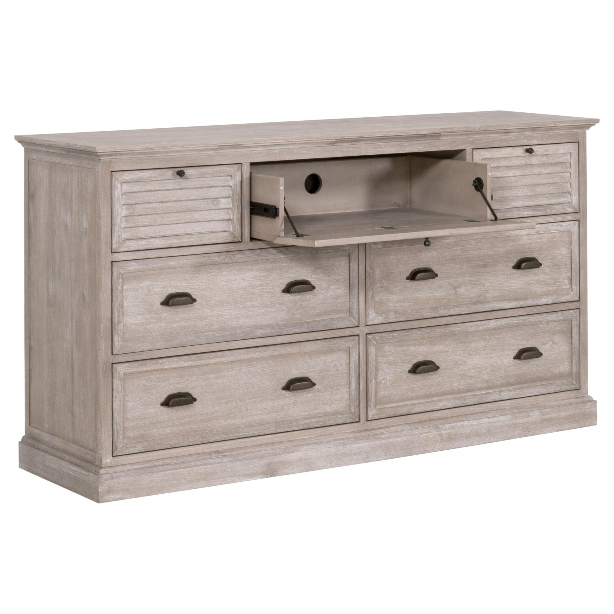 Eden 7-Drawer Media Dresser, by Essentials for Living, 67.75" width x 37.5" height x 20" depth View 6