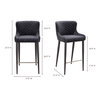 Etta Counter Stool Dark Grey, Counter & Bar Stool by Moe's Home, 18" width x 36.75" height x 21.5" depth thumbnail 8
