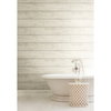 Shiplap Grey & Off White Wallpaper, by York Wall, 33' length x 1'8.5" width x 0.02" depth thumbnail 5