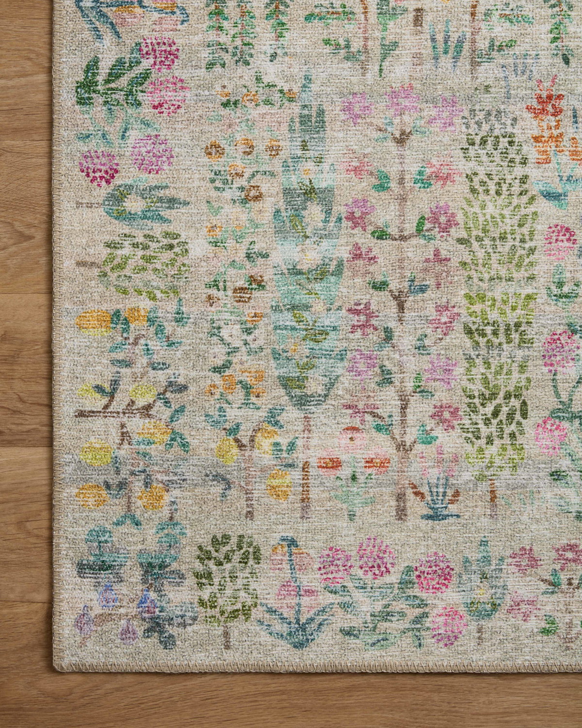 Rifle Paper Co. x Loloi Maison Rug, 3' length x 3' width View 5