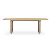 Round Off Small Dining Table Nastural Oak, by Moe's Home, 88" width x 29" height x 39" depth thumbnail 1