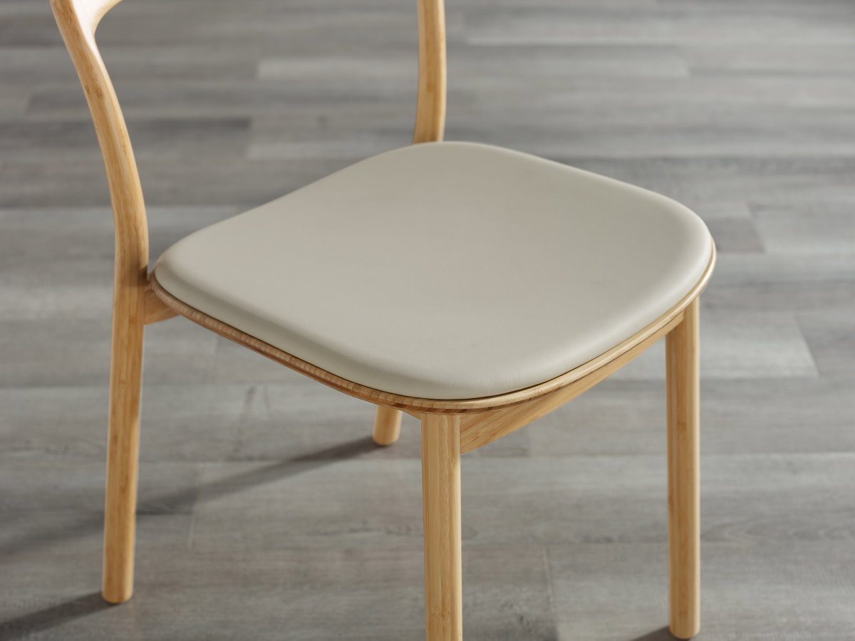 Hanna Dining Chair Leather Seat, Wheat (Set of 2), by Greenington, 18" length x 21.5" width x 30.75" height View 11