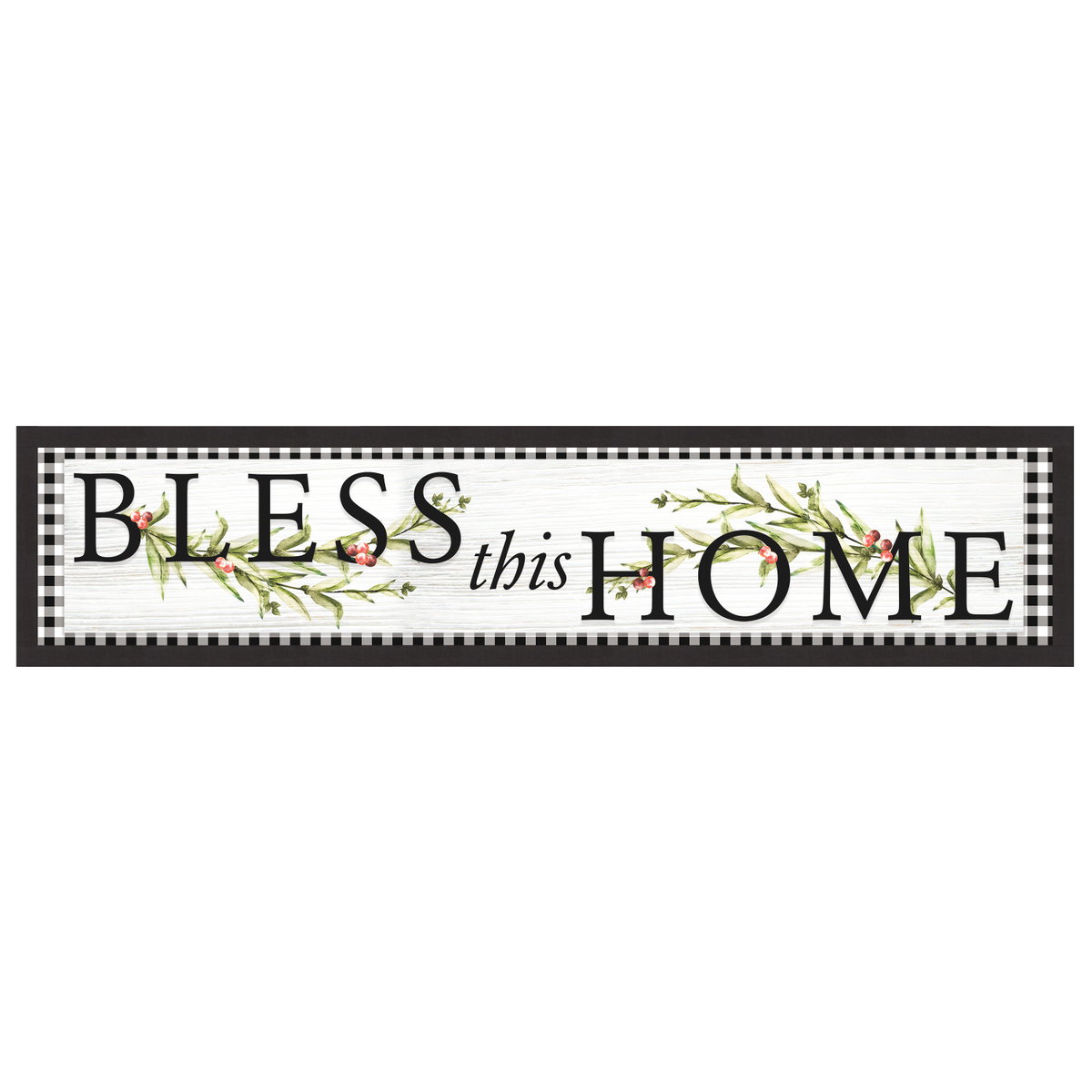 Bless This Home Country Quote Wall Decals, by York Wall, 3' length x 8.62" width x 0.02" depth