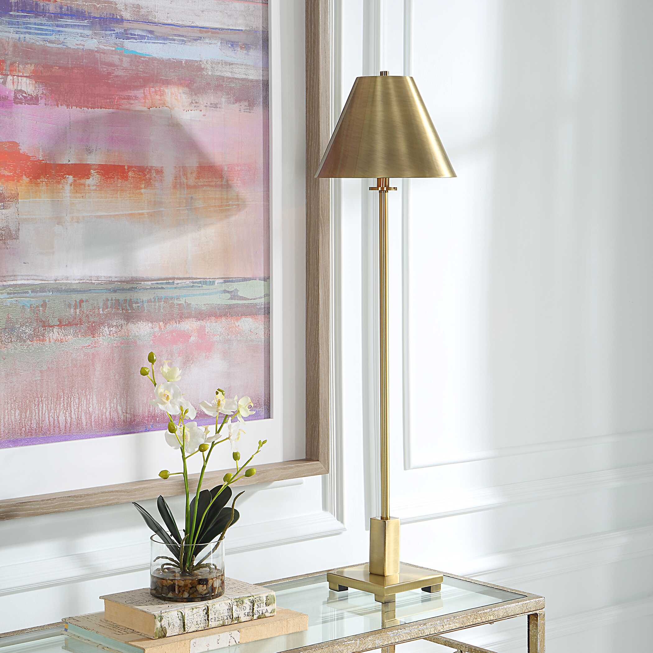 Pilot Brass Buffet Lamp large image 