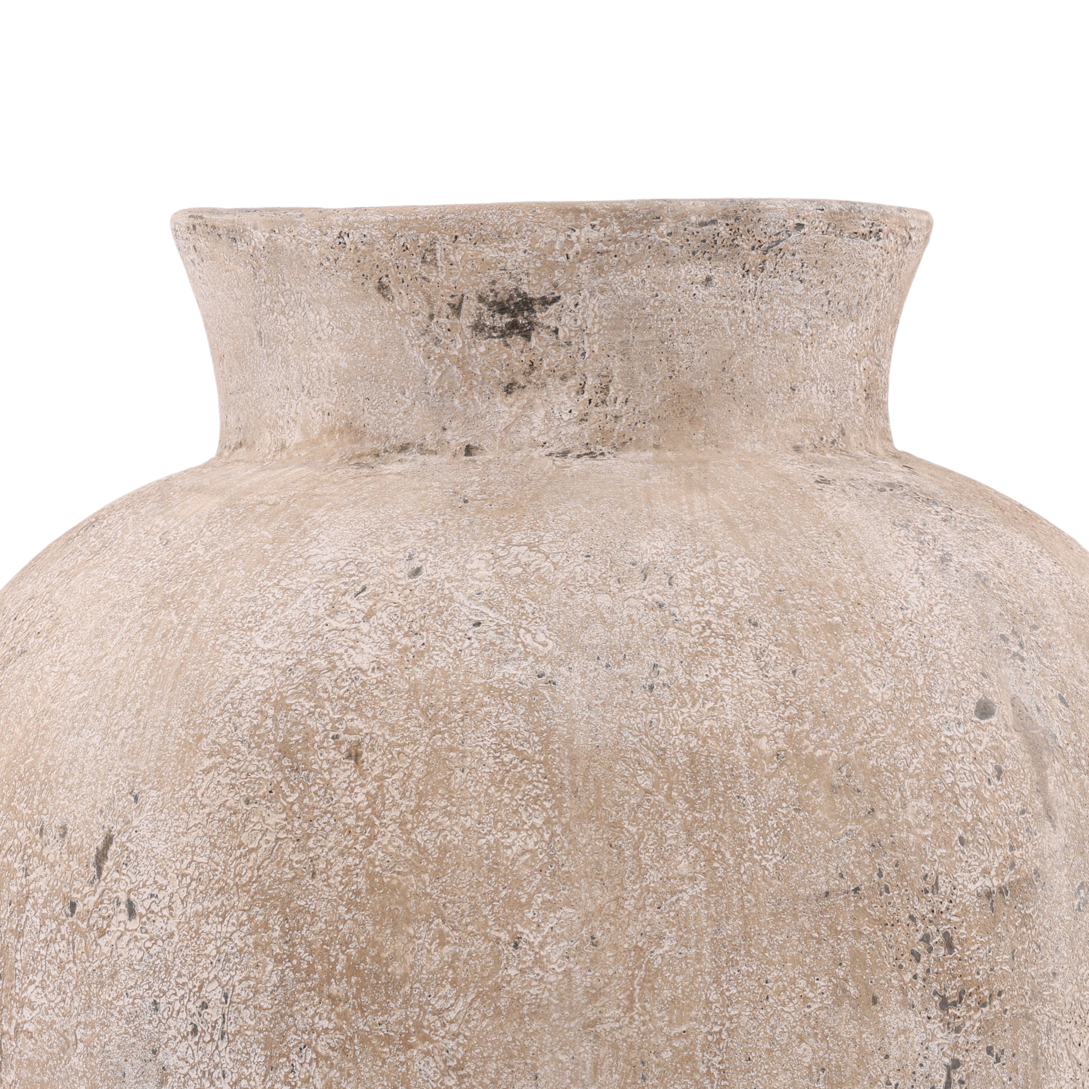 Distressed Pot, Planter by Dovetail, 28.43" width x 65.19" height x 28.5" diameter x 28.43" depth View 2
