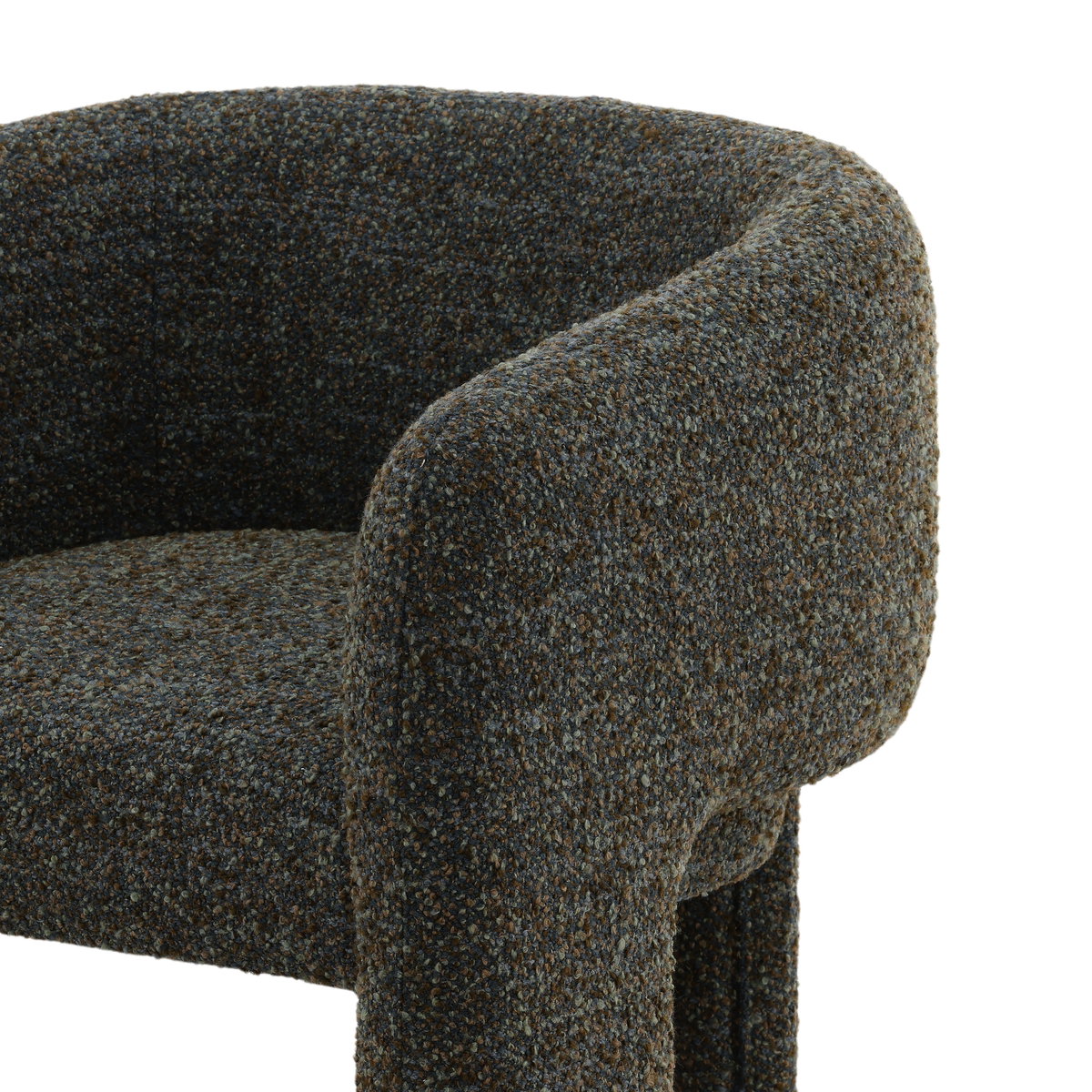 Nailah Occasional Chair Blue, Accent Chair by Dovetail, 31.5" width x 28.5" height x 28" depth View 7