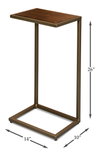 Pablon End Table, by Sarreid, 10" length x 1'2" width x 2'2" height thumbnail 13
