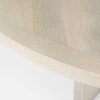 Liesl 54' Round Barely Gray Finished Wood with Circular Top Dining Table, by Mercana, 54" length x 54" width x 30" height thumbnail 7
