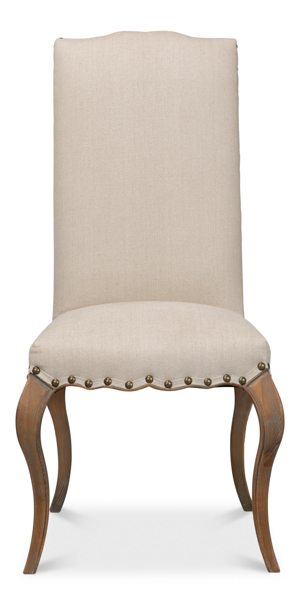 Thorne Side Chair  Beige, by Sarreid, 1'10" length x 1'8" width x 3'7" height View 2